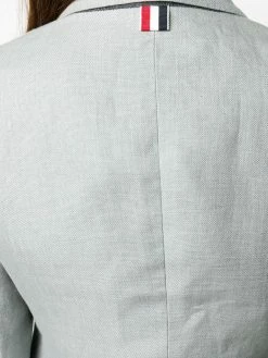 Thom Browne tonal 4-Bar linen jacket
