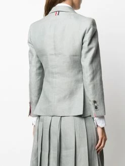 Thom Browne tonal 4-Bar linen jacket