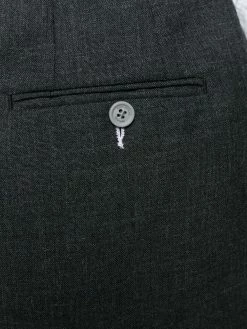 Thom Browne 2ply fresco tie waist mini sack skirt