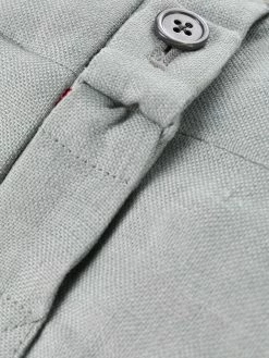 Thom Browne tonal 4-Bar linen trousers