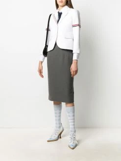 Thom Browne side stripe sheath pencil skirt