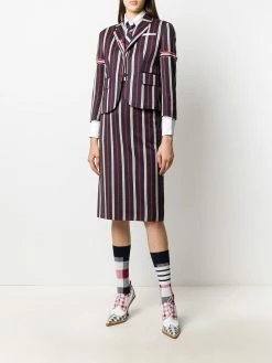 Thom Browne striped sheath pencil skirt