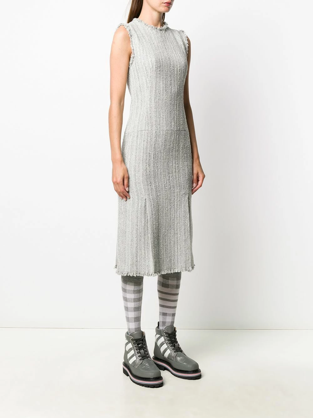 Thom Browne Sleeveless tweed dress day dresses of women 3 Thom Browne sleeveless tweed dress