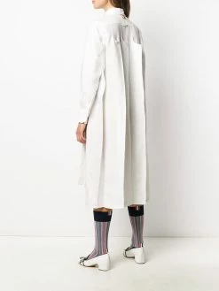 Thom Browne tonal 4-Bar inverted pleat dress