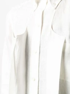 Thom Browne tonal 4-Bar inverted pleat dress