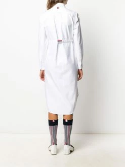 Thom Browne grosgrain belt Oxford shirt dress