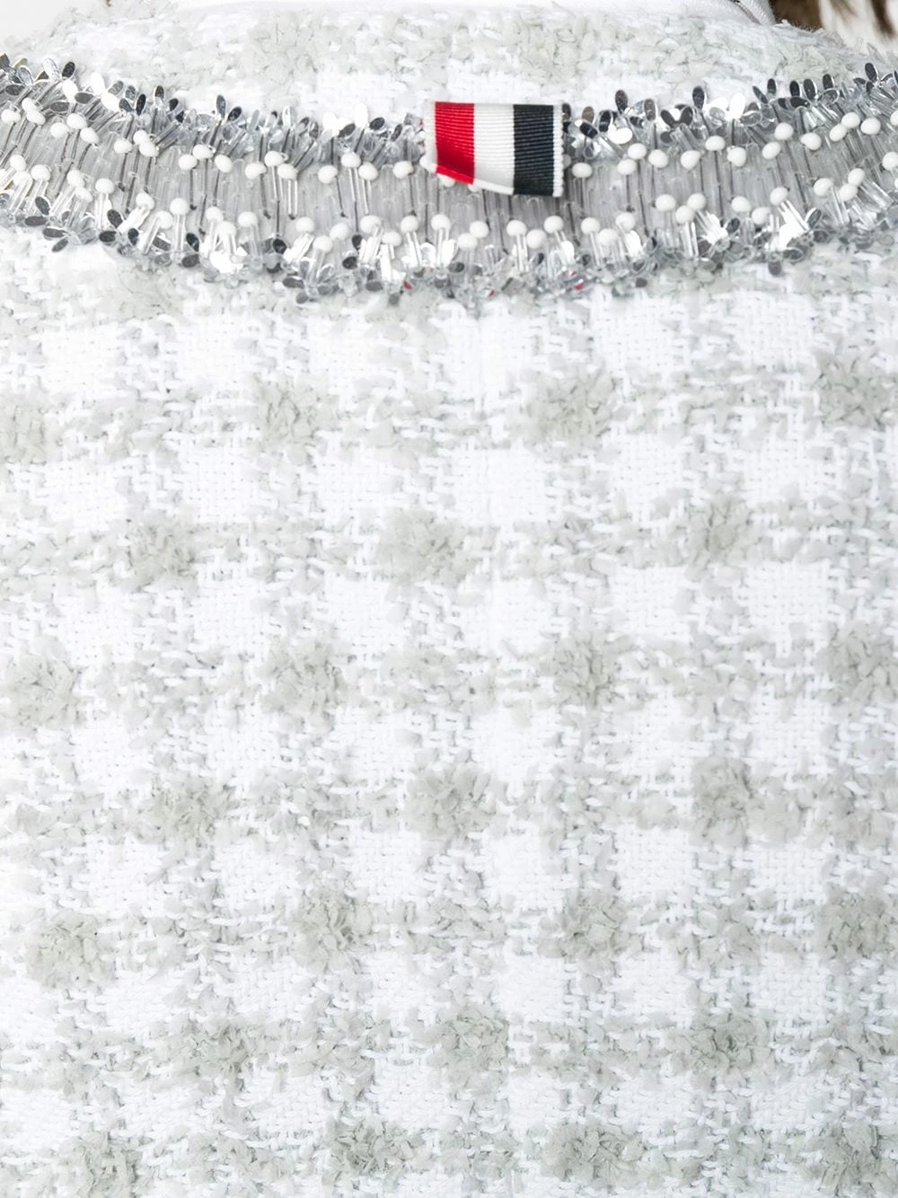 Thom Browne Check pattern eyelash tweed jacket tweed jackets of women 5 Thom Browne check-pattern eyelash-tweed jacket