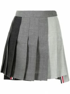 Thom Browne dropped back pleated mini skirt