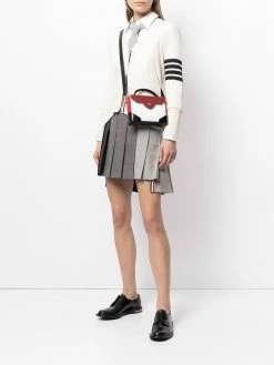 Thom Browne dropped back pleated mini skirt