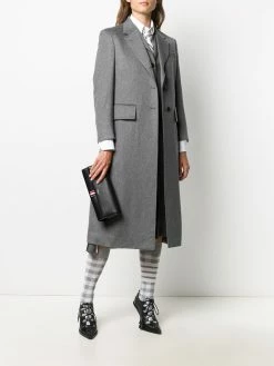 Thom Browne wide lapel cashmere overcoat