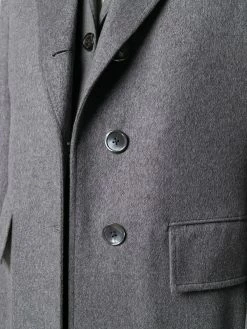 Thom Browne wide lapel cashmere overcoat
