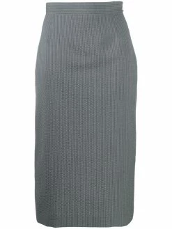 Thom Browne high-waisted wool skirt