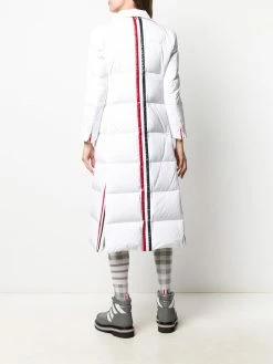 Thom Browne RWB stripe wide lapel overcoat