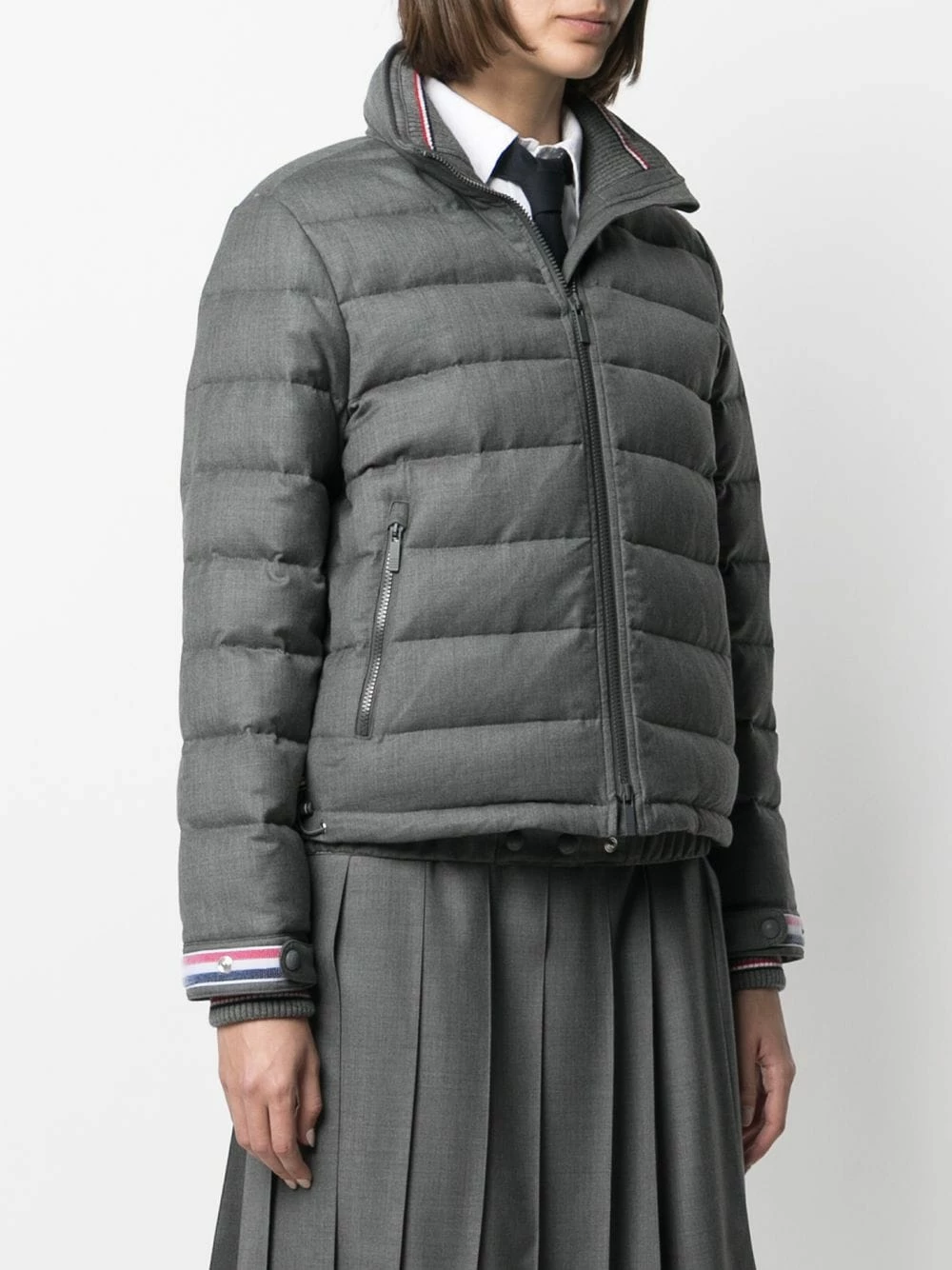 Thom Browne Padded funnel neck jacket down jackets of women 3 Thom Browne padded funnel neck jacket