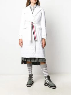 Thom Browne RWB stripe trench coat