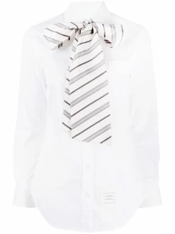Thom Browne bow tie collar long-sleeve shirt