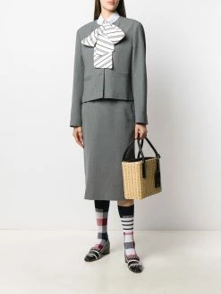 Thom Browne bow tie collar long-sleeve shirt