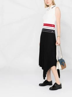 Thom Browne RWB fine-knit polo shirt