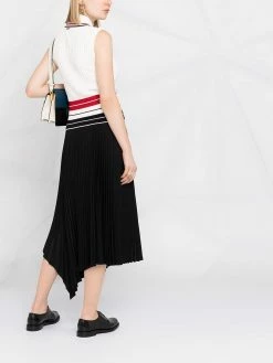 Thom Browne RWB fine-knit polo shirt