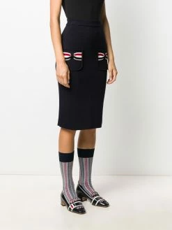 Thom Browne bow pocket pencil skirt
