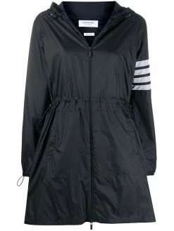 Thom Browne 4-Bar ripstop long parka