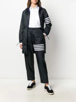 Thom Browne 4-Bar ripstop long parka