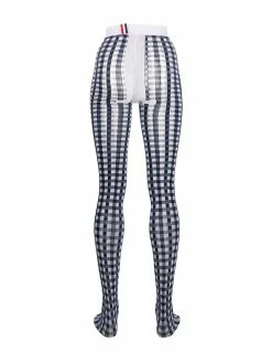 Thom Browne gingham check tights