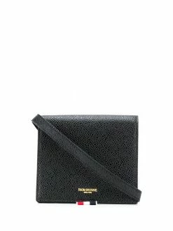 Thom Browne pebbled crossbody cardholder