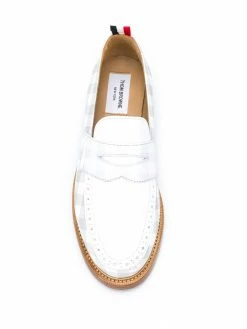 Thom Browne gingham print loafers