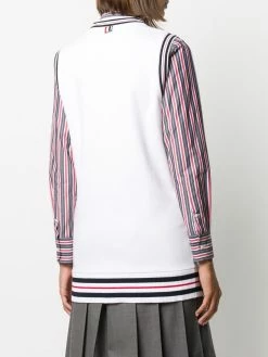 Thom Browne Cricket Stripe Varsity Sport buttoned vest
