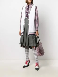 Thom Browne Cricket Stripe Varsity Sport buttoned vest