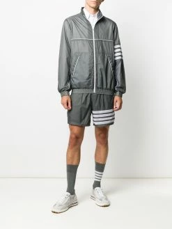 Thom Browne 4-Bar ripstop zip-up jacket