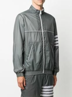 Thom Browne 4-Bar ripstop zip-up jacket