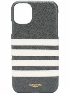 Thom Browne 4-Bar leather iPhone 11 case