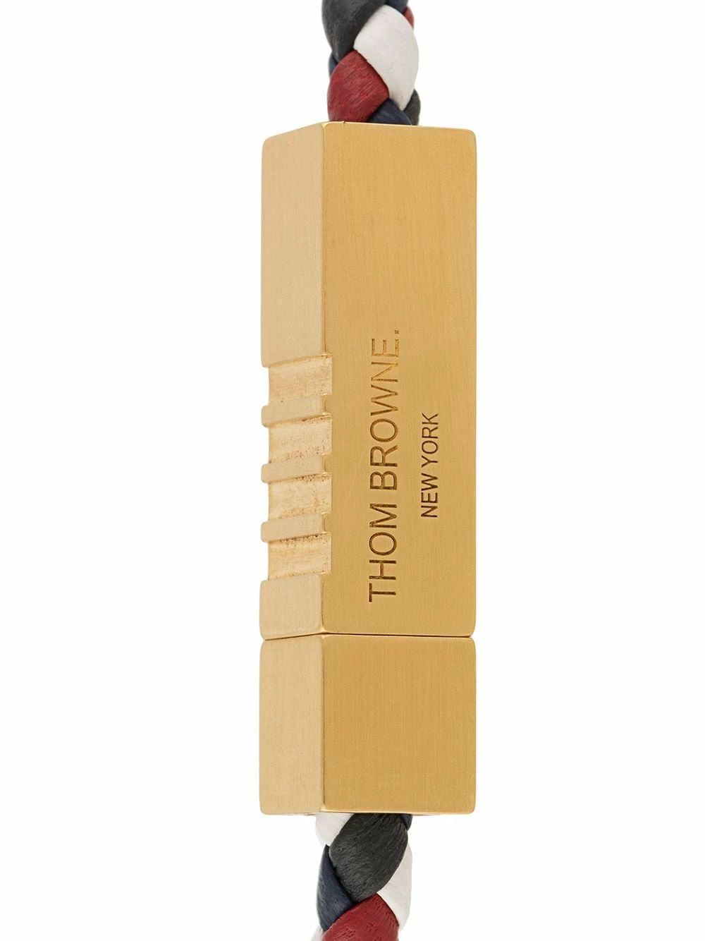 Thom Browne Logo plaque leather bracelet bracelets of men 3 Thom Browne logo plaque leather bracelet