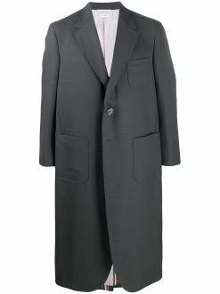 Thom Browne oversized wide lapel coat
