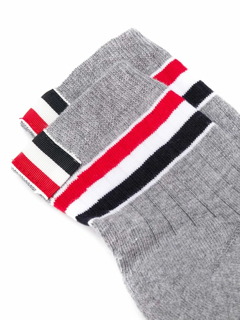 Thom Browne RWB stripe ankle socks of men 2 Thom Browne RWB stripe ankle socks