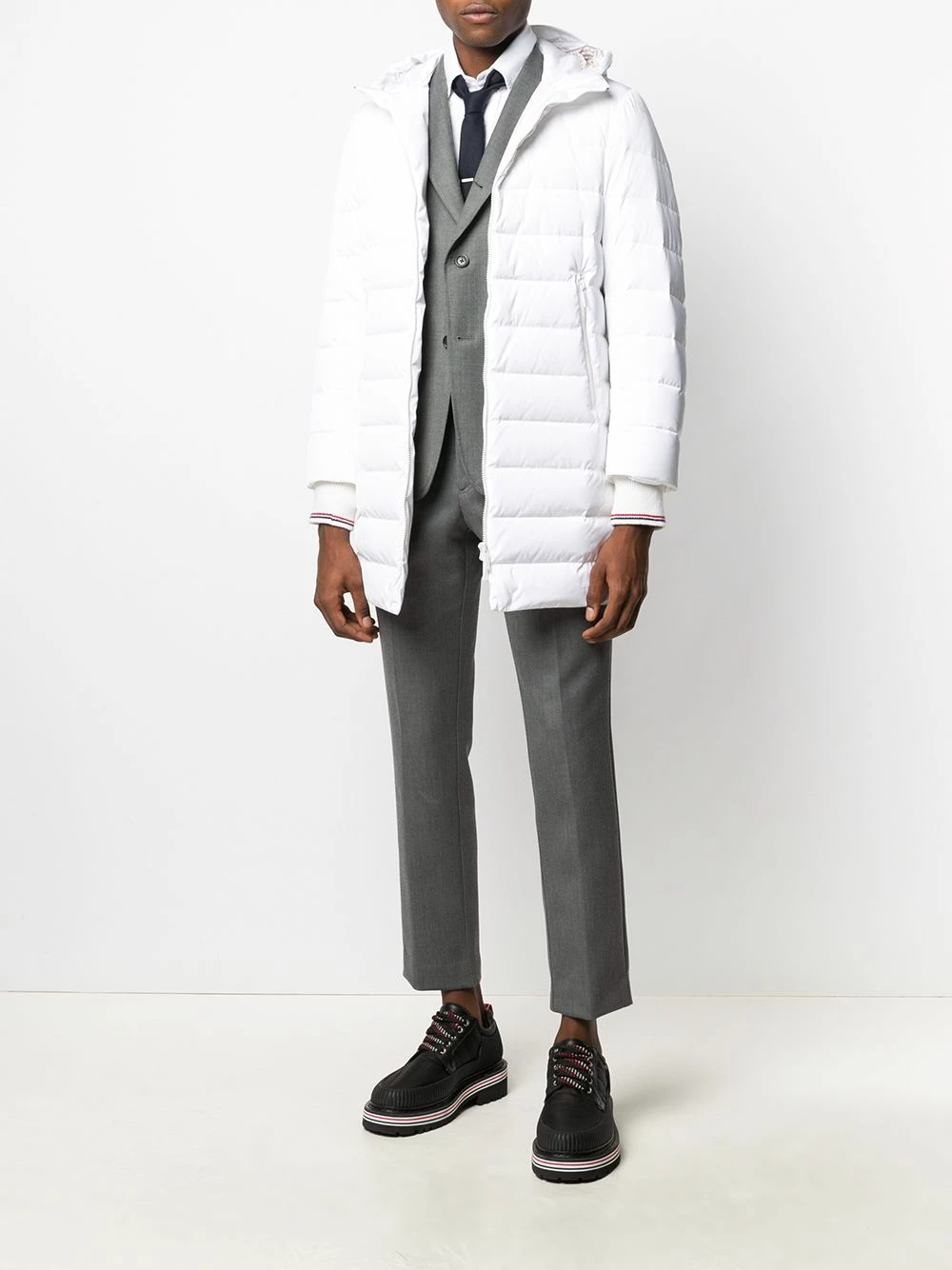 Thom Browne RWB stripe ski coat coats of men 2 Thom Browne RWB stripe ski coat
