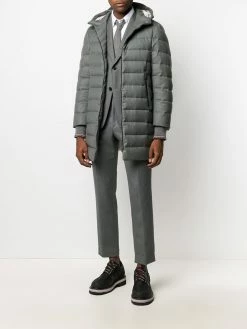 Thom Browne super 120s twill hooded ski coat