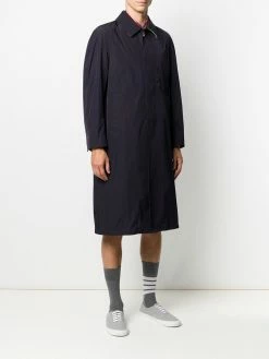 Thom Browne tech gabardine bal collar overcoat