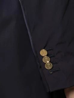 Thom Browne tech gabardine bal collar overcoat