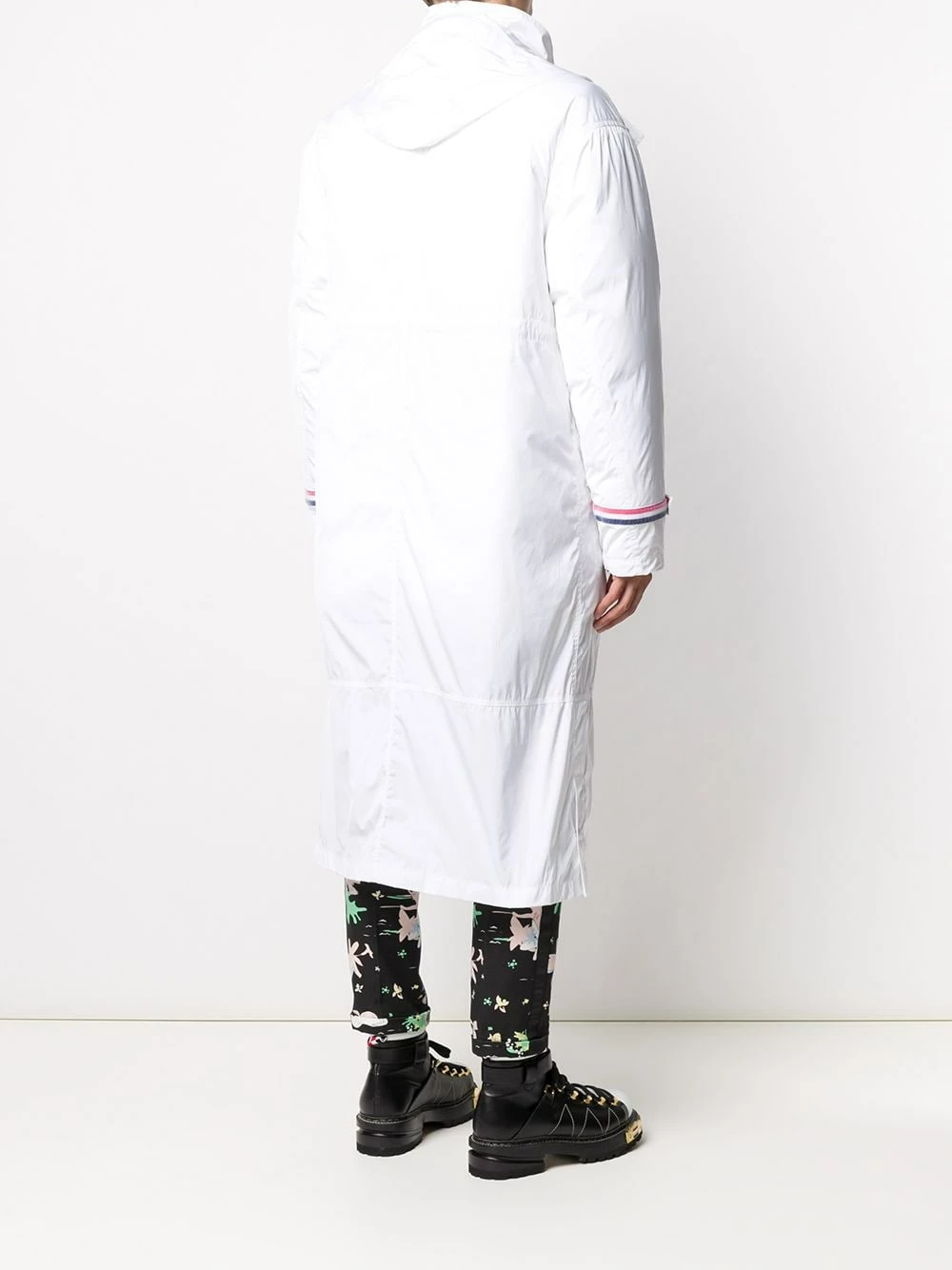 Thom Browne Long shell striped parka parkas of men 4 Thom Browne long shell striped parka