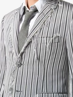 Thom Browne Pinstripe jacquard blazer blazers of men 9 Thom Browne pinstripe jacquard blazer