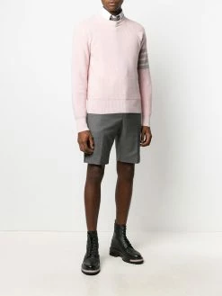Thom Browne garment-dyed 4-bar pullover
