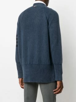 Thom Browne garment dyed 4-Bar cardigan