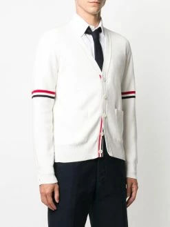 Thom Browne tricolour 4-Bar cardigan