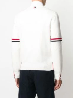 Thom Browne tricolour 4-Bar cardigan