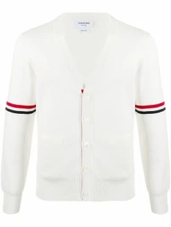 Thom Browne tricolour 4-Bar cardigan