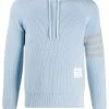 Thom Browne 4-Bar cashmere knit hoodie
