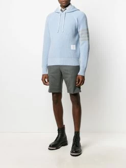 Thom Browne 4-Bar cashmere knit hoodie